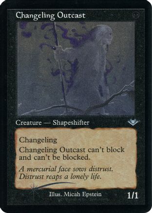 Changeling Outcast (Retro Frame) (Foil Etched) - Modern Horizons Foil