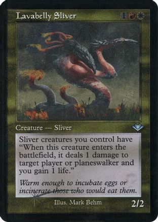 Lavabelly Sliver (Retro Frame) (Foil Etched) - [Modern Horizons] Foil