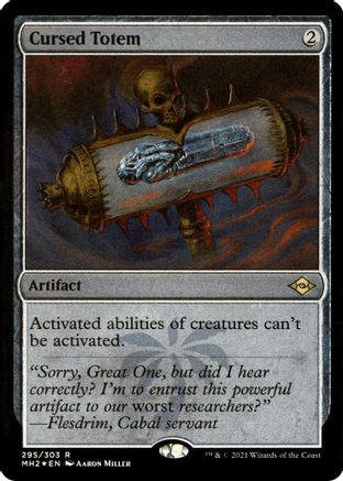 Cursed Totem (Foil Etched) [Modern Horizons 2] Foil