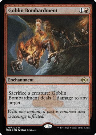 Goblin Bombardment (Foil Etched) [Modern Horizons 2] Foil