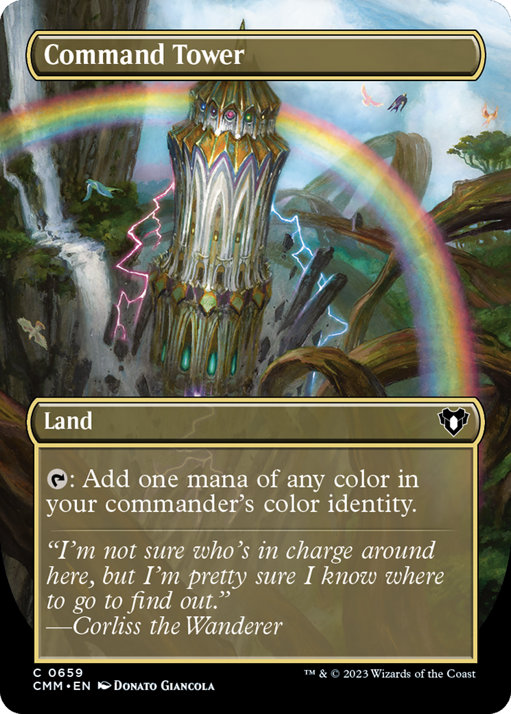 Command Tower (Borderless) [Commander Masters]