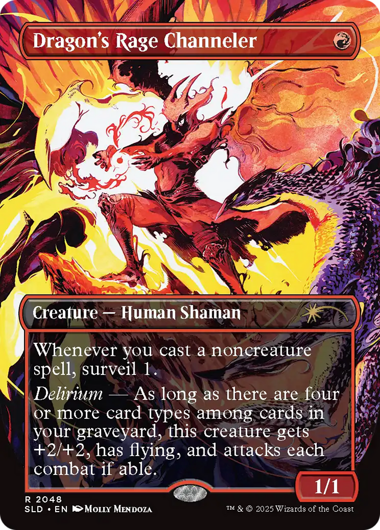 Dragon's Rage Channeler (2048) (Rainbow Foil) (Borderless) [Secret Lair Drop] Foil