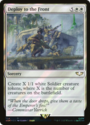 Deploy to the Front (Surge Foil) [Warhammer 40,000 Commander] Foil