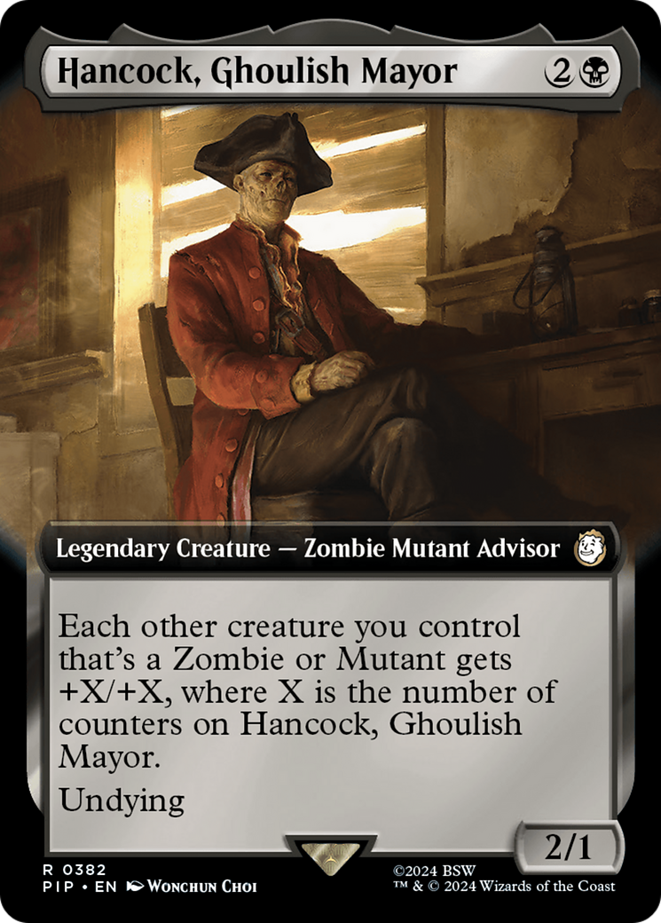 Hancock, Ghoulish Mayor (Extended Art): (Extended Art) [Fallout]