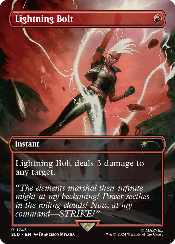 Lightning Bolt (1743) [Secret Lair Drop] (Borderless)