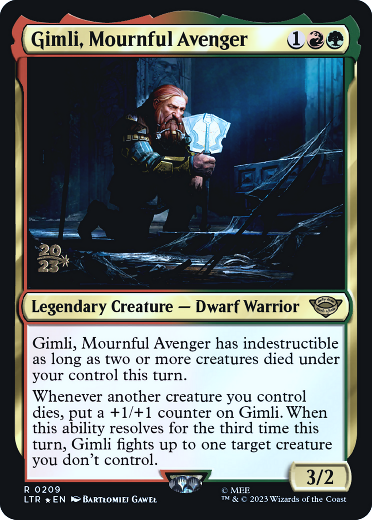 Gimli, Mournful Avenger [Tales of Middle-earth Promos] Foil