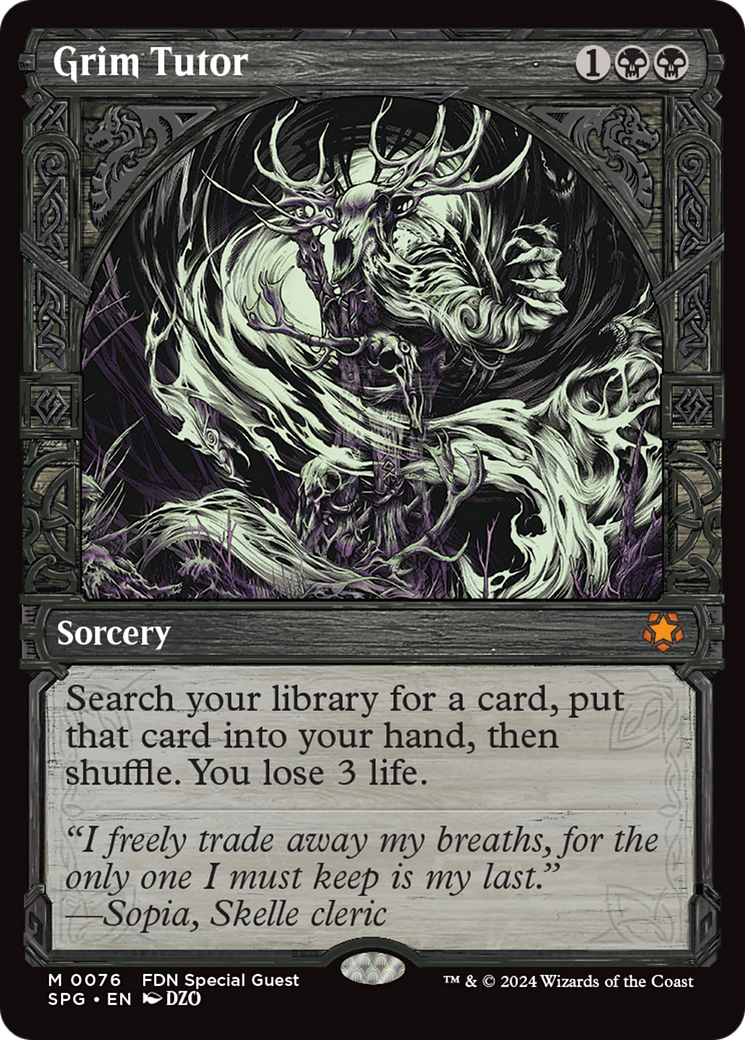 Grim Tutor (Showcase): (Showcase) [Special Guests]