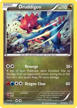 Druddigon - 70/106 (Flashfire)/106 [Deck Exclusives]