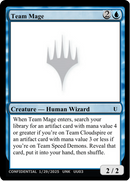 Team Mage [Un-Known Event Playtest Cards]