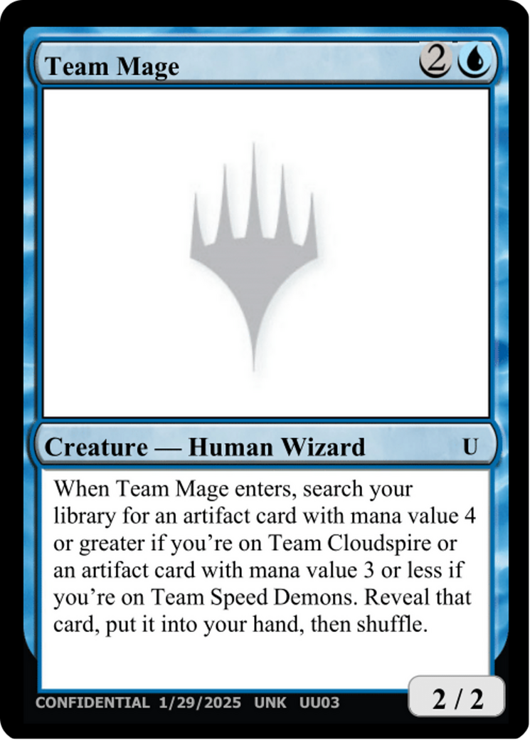 Team Mage [Un-Known Event Playtest Cards]