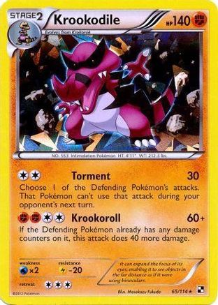 Krookodile - 65/114 (Cracked Ice Holo) [Blister Exclusives] - Holofoil