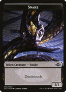 Snake // Zombie Double-Sided Token [Commander Collection: Black] Foil