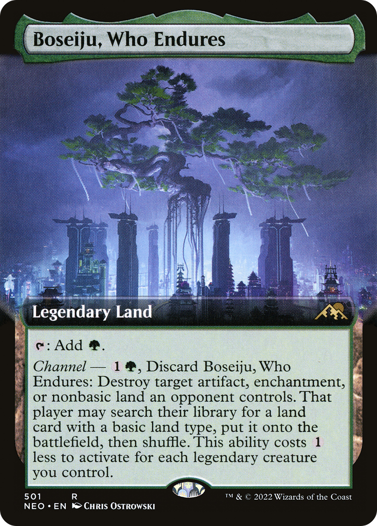 Boseiju, Who Endures (Extended Art) - [Kamigawa: Neon Dynasty]: (Extended Art)