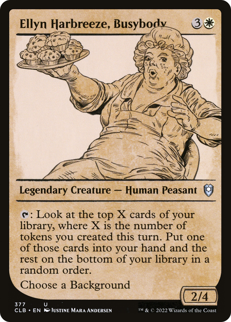 Ellyn Harbreeze, Busybody (Showcase): (Showcase) [Commander Legends: Battle for Baldur's Gate]