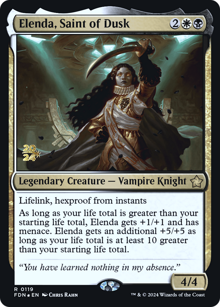 Elenda, Saint of Dusk [Foundations Promos] Foil