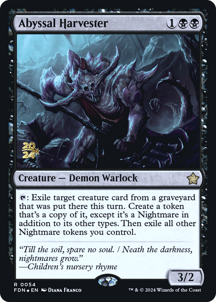 Abyssal Harvester - [Foundations Promos] Foil