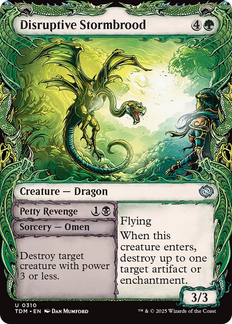 Disruptive Stormbrood (Showcase): (Showcase) [Tarkir: Dragonstorm]