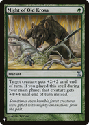 Might of Old Krosa - [The List]