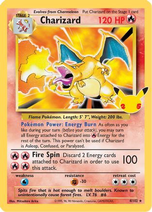Charizard - 4/102 [SWSH Celebrations: Classic Collection] - Holofoil
