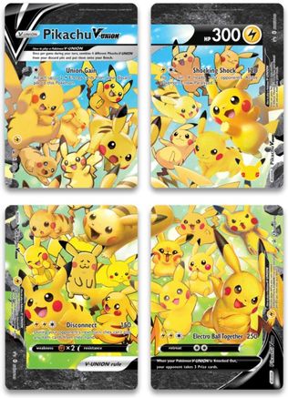 Pikachu V-Union [Set of 4] [SWSH Sword & Shield Promo Cards] - Holofoil