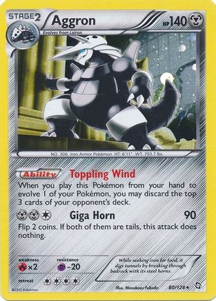 Aggron - 80/124 (Cosmos Holo) [Blister Exclusives] - Holofoil