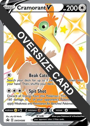 Cramorant V - SWSH086 [Jumbo Cards]  - Holofoil