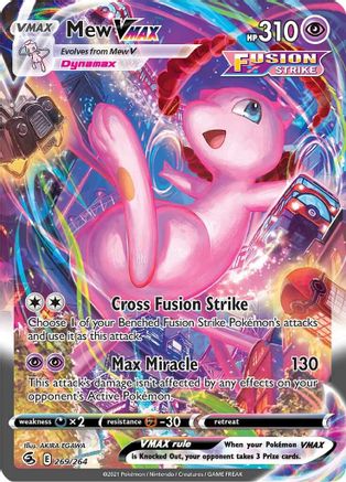 Mew VMAX - 269/264 (Alternate Art Secret) [SWSH08: Fusion Strike] - Holofoil
