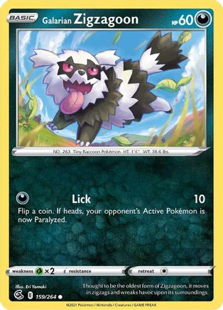 Galarian Zigzagoon - 159/264 [SWSH08: Fusion Strike]