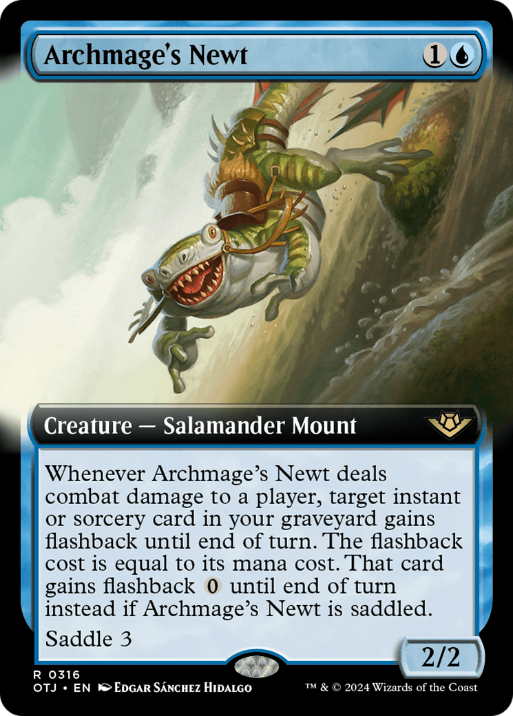 Archmage's Newt (Extended Art) - Outlaws of Thunder Junction: (Extended Art)