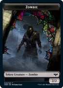 Zombie (008) // Vampire (016) Double-Sided Token [Innistrad: Crimson Vow] Foil