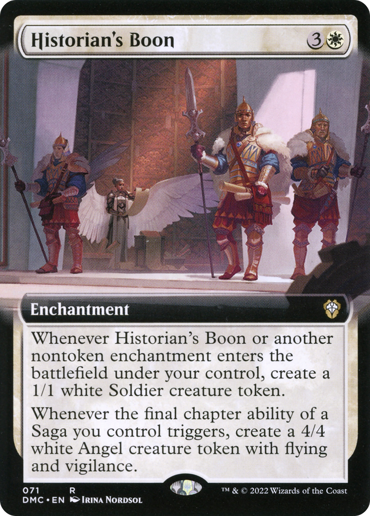 Historian's Boon (Extended Art): (Extended Art) [Dominaria United Commander]