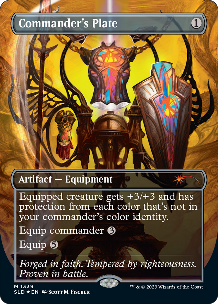 Commander's Plate (Borderless) [Secret Lair Drop] Foil