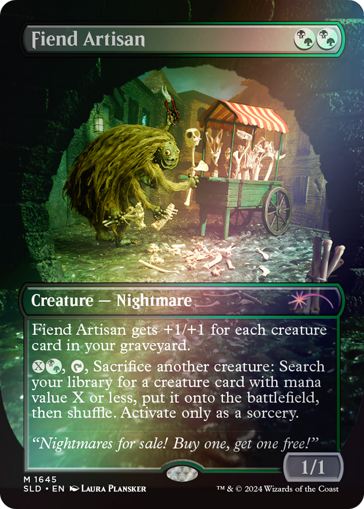 Fiend Artisan (Rainbow Foil) (Borderless) [Secret Lair Drop] Foil