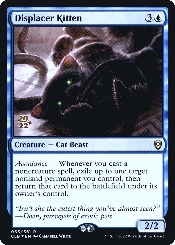 Displacer Kitten [Battle for Baldur's Gate Promos] Foil