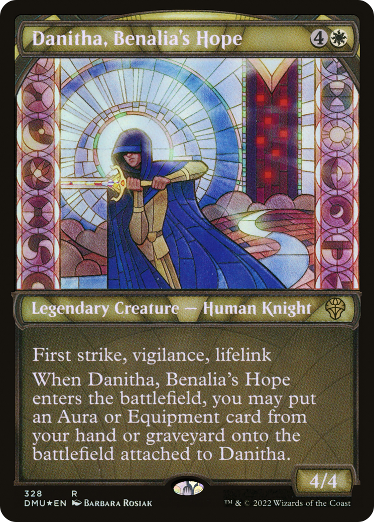 Danitha, Benalia's Hope (Textured Foil): (Showcase) [Dominaria United] Foil