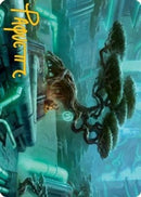 Forest (292) Art Card (Gold-Stamped Signature) [Art Series: Kamigawa: Neon Dynasty]