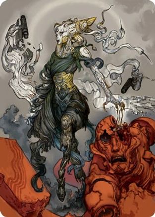 Tamiyo, Compleated Sage Art Card [Art Series: Kamigawa: Neon Dynasty]
