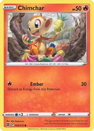 Chimchar - 24/172 [SWSH09: Brilliant Stars]