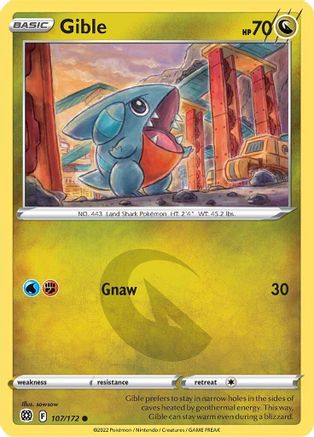 Gible - 107/172 [SWSH09: Brilliant Stars]