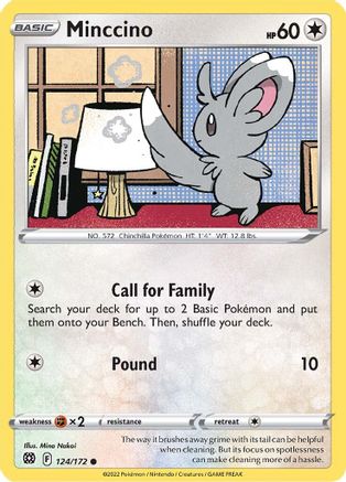 Minccino - 124/172 [SWSH09: Brilliant Stars]