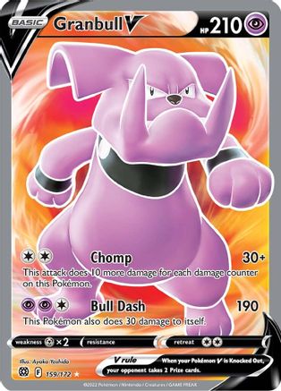 Granbull V - 159/172 (Full Art) [SWSH09: Brilliant Stars] - Holofoil