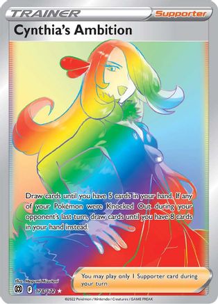 Cynthia's Ambition - 178/172 (Secret) [SWSH09: Brilliant Stars] - Holofoil