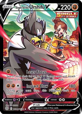 Single Strike Urshifu V - TG18 [SWSH09: Brilliant Stars Trainer Gallery] - Holofoil