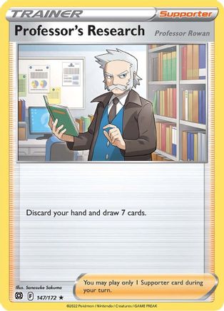 Professor's Research - 147/172 [Professor Rowan] (Non-Holo) [Deck Exclusives]