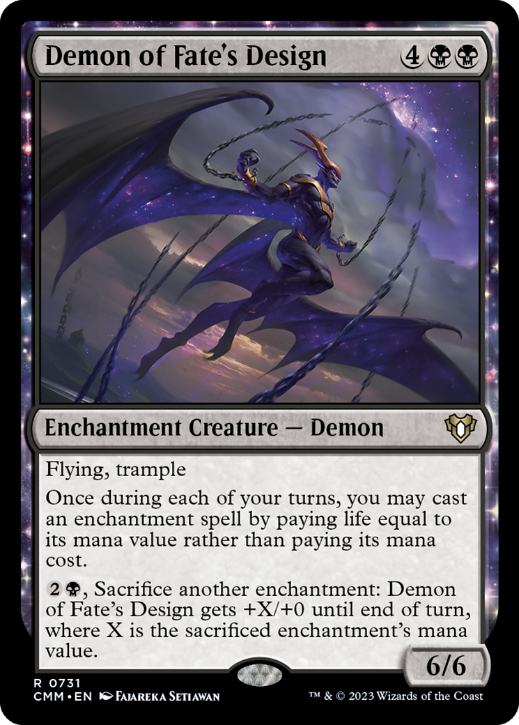 Demon of Fate's Design: (enchantment) [Commander Masters]