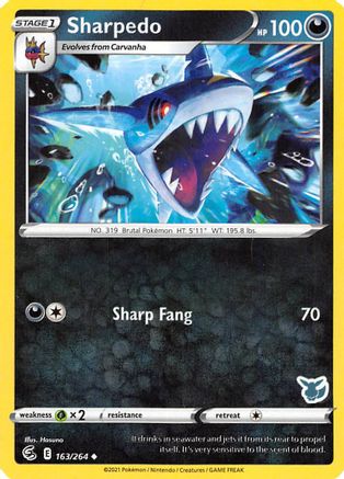 Sharpedo - 163/264 (Eevee Stamped) [Battle Academy 2022]