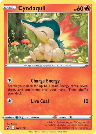 Cyndaquil - SWSH221 [SWSH Sword & Shield Promo Cards] - Holofoil