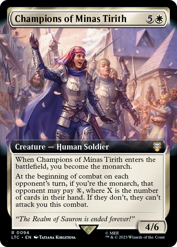 Champions of Minas Tirith (Extended Art) - Tales of Middle-earth Commander: (Extended Art)
