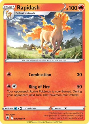 Rapidash 022 [SWSH10 Astral Radiance]