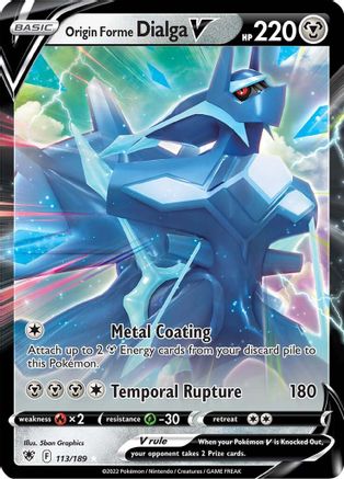 Origin Forme Dialga V 113 [SWSH10 Astral Radiance]  - Holofoil